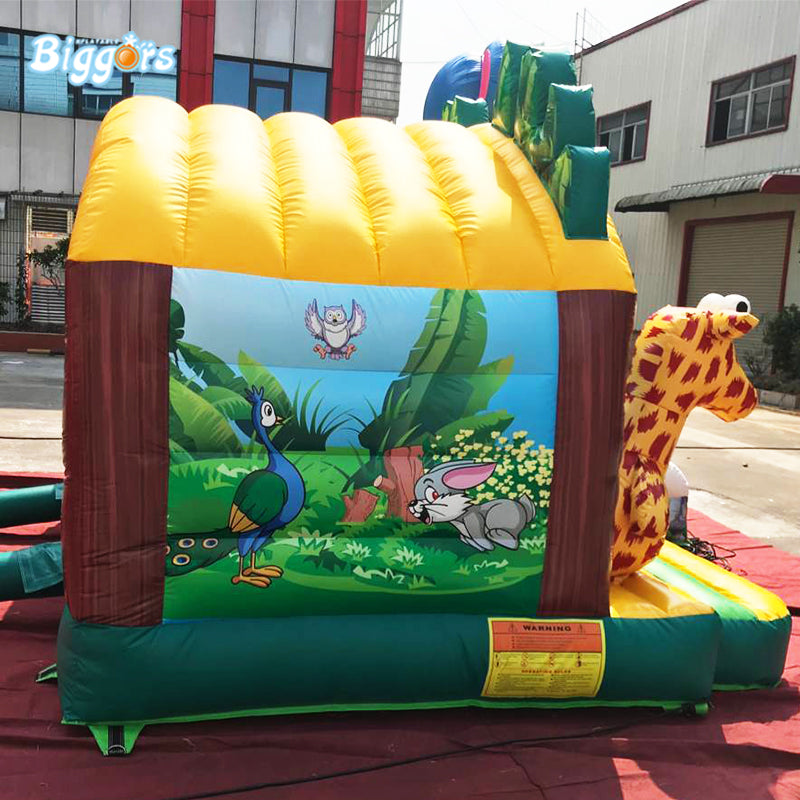 YARD Happy Zoo Bounce House Inflatable Jumper for Party