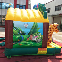 YARD Happy Zoo Bounce House Inflatable Jumper for Party