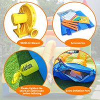 YARD Bounce House Super Dual Slide Jumping Bouncy Castle with Blower