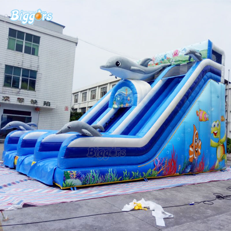 YARD Ocean Sea Bounce House Summer Inflatable Splashing Water Slide for Kids and Adults