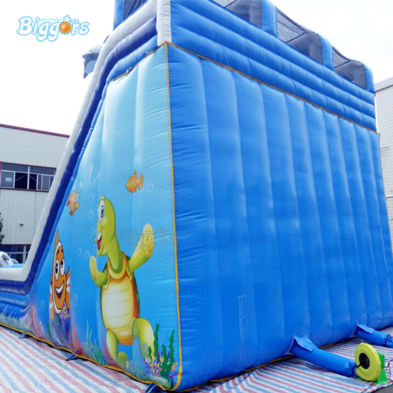 YARD Ocean Sea Bounce House Summer Inflatable Splashing Water Slide for Kids and Adults