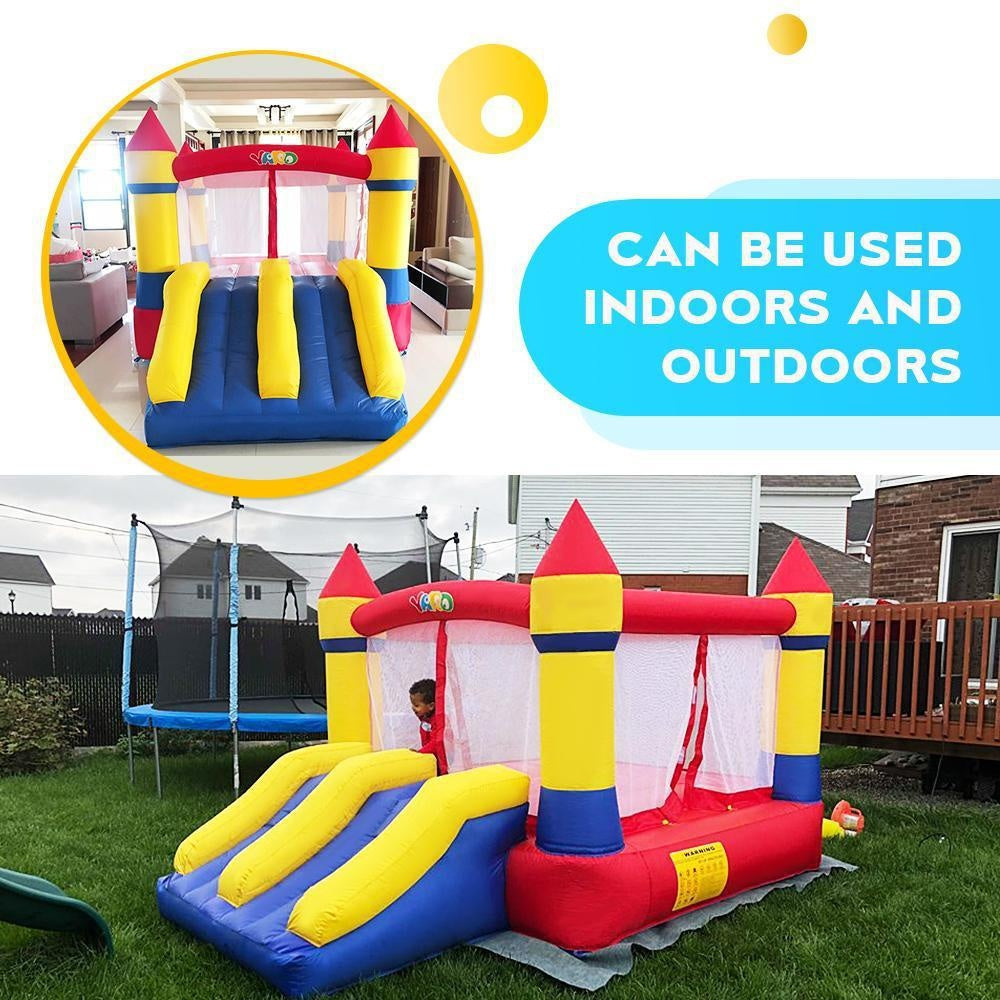 YARD Bounce House Dual Slide 12.1'x8.9'x7' PVC tarpaulin with blower - Yardinflatable