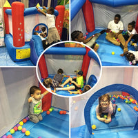 YARD Bounce House Slide 9.5'Lx6.6'Wx6.6'H Nylon Oxford with Blower - Yardinflatable