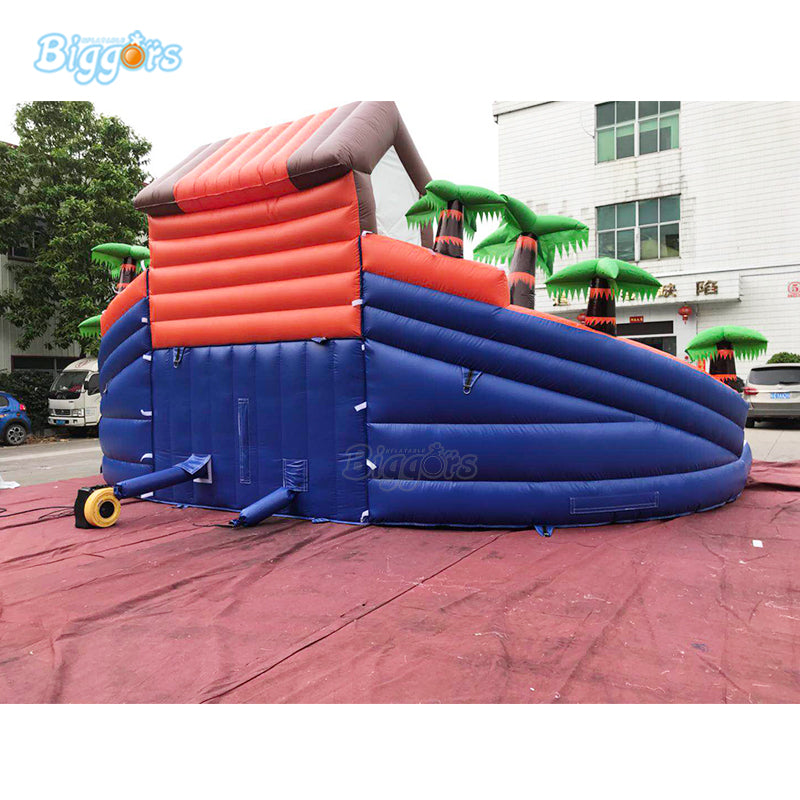 YARD Rainforest Bounce House Inflatable Summer Water Pool Slide PVC Material with Blower