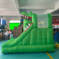 YARD Green Dinosaur Bounce House Inflatable Slide