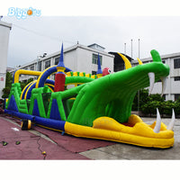 YARD Crocodile Bounce House Inflatable Obstacle Course Game