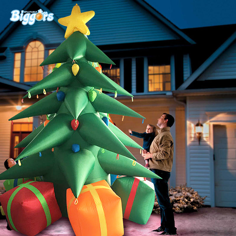 YARD Inflatable Tree Christmas Decoration House Gift with Blower