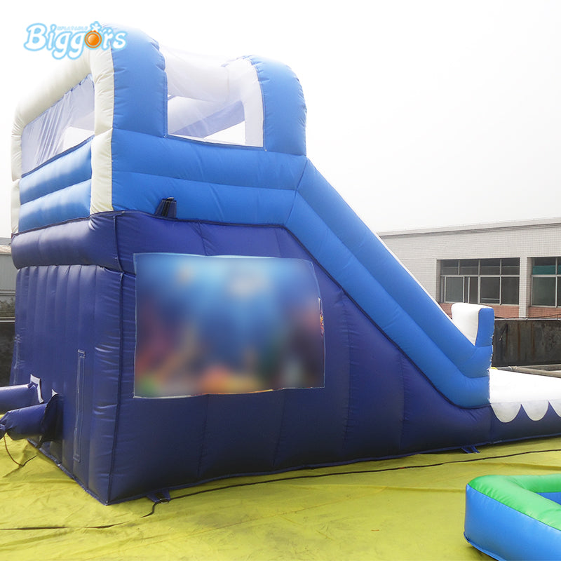 YARD Super Dual Lane Inflatable Water Park Slide Bouncer PVC Material for Commercial Use