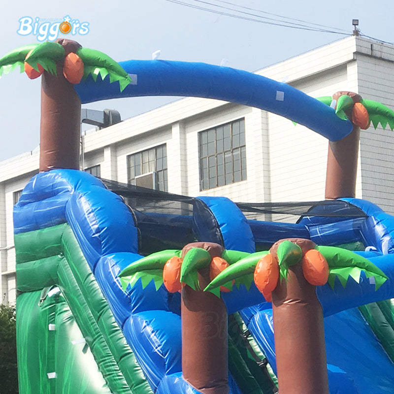 YARD Jungle Inflatable Pool Water Slide with Blower PVC Material for Commercial Use