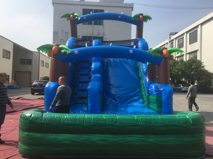 YARD Jungle Inflatable Pool Water Slide with Blower PVC Material for Commercial Use