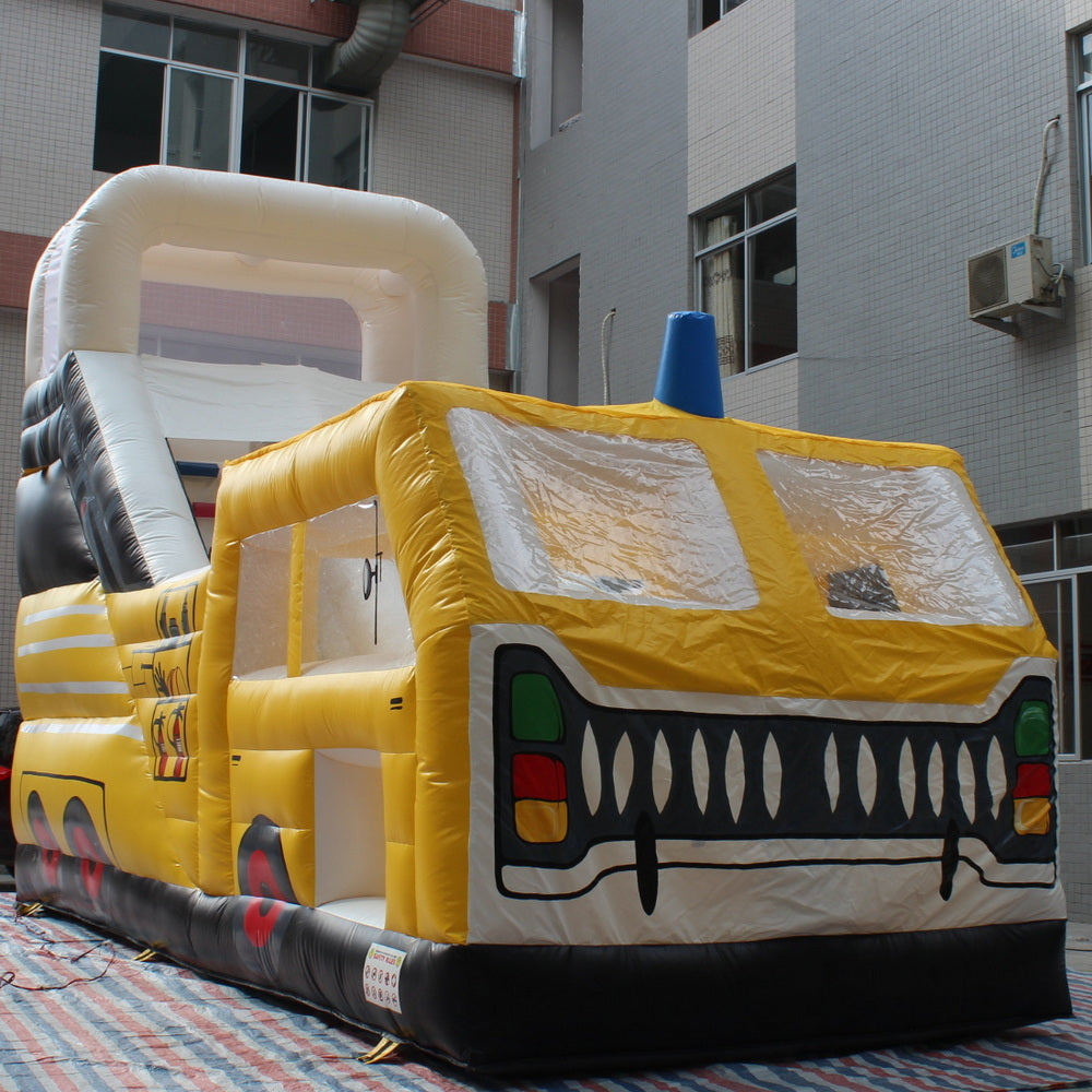 YARD Fire Truck Inflatable Slide Bounce House