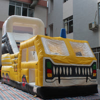 YARD Fire Truck Inflatable Slide Bounce House