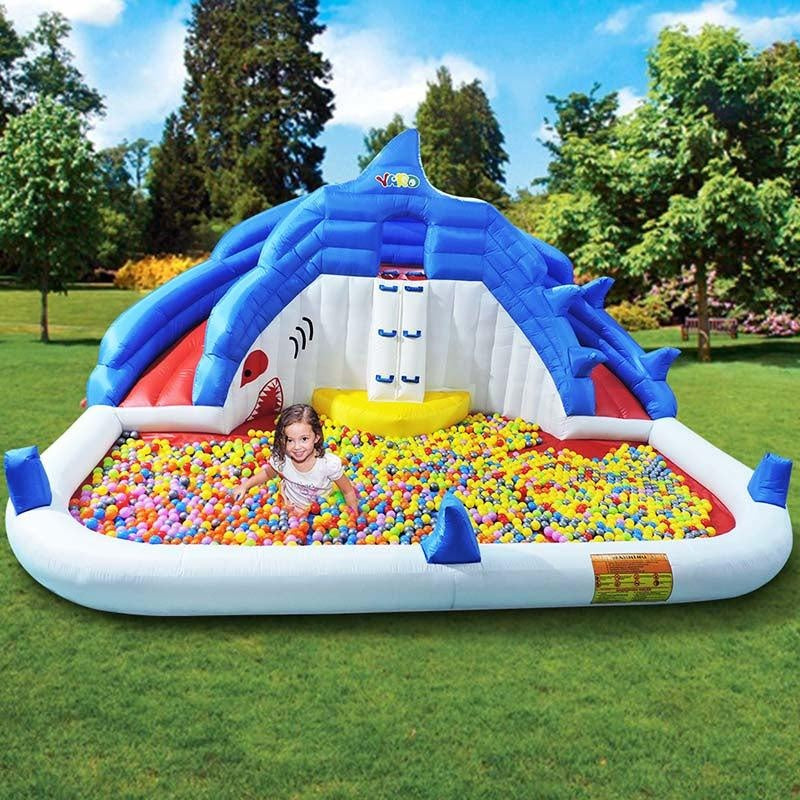 YARD 8033 Shark inflatable water slide bounce house - Yardinflatable
