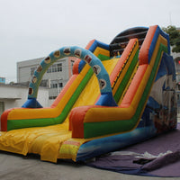 YARD Pirate Ship Bounce House Inflatable Big Slide with Blower PVC Material for Commercial Use