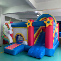 YARD Unicorn Bounce House Inflatable Combo Slide with Blower