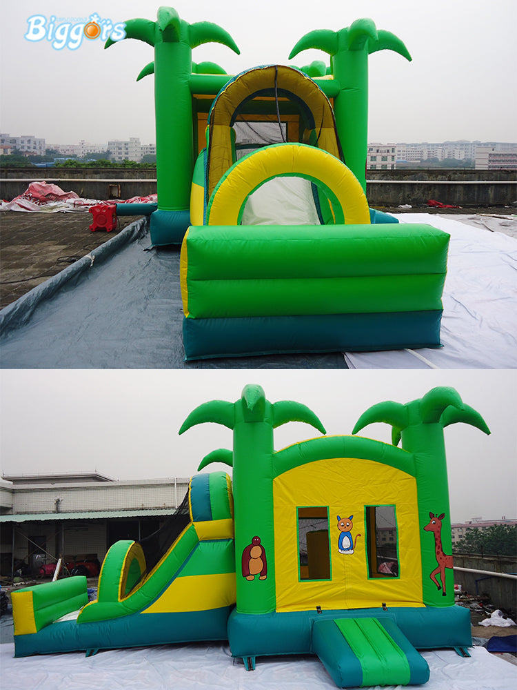 YARD Jungle Bounce House Inflatable Slide Combo