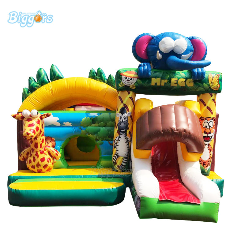 YARD Happy Zoo Bounce House Inflatable Jumper for Party