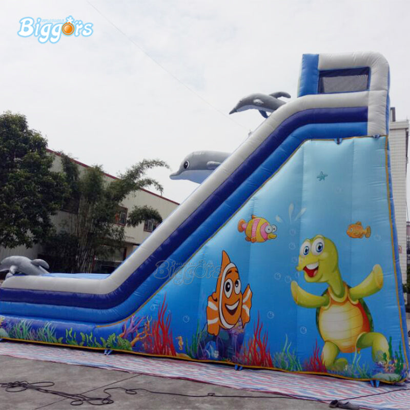 YARD Ocean Sea Bounce House Summer Inflatable Splashing Water Slide for Kids and Adults