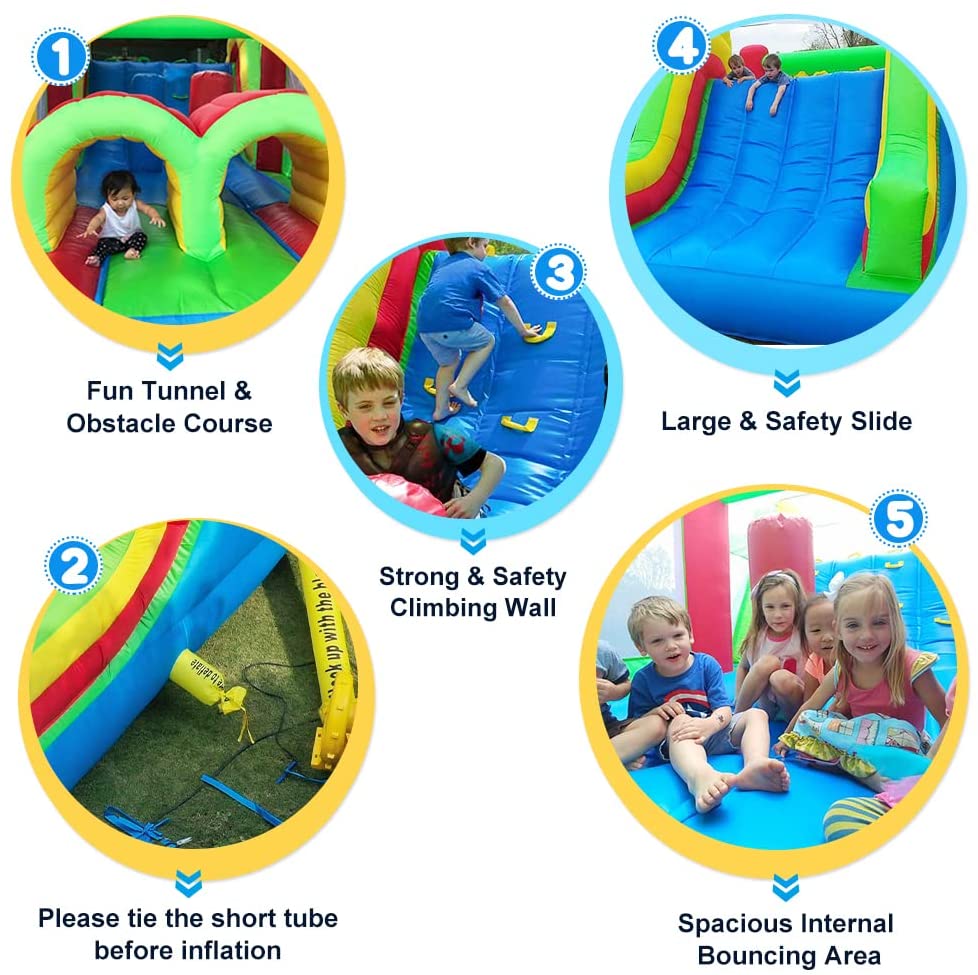YARD 6096 Rainbow Racer Bounce House