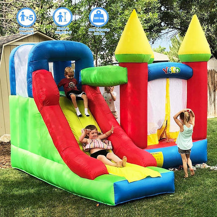 YARD Bounce House Bouncy Castle 11.5'Lx9.8'Wx8.9'H Vinyl and Nylon with Blower - Yardinflatable