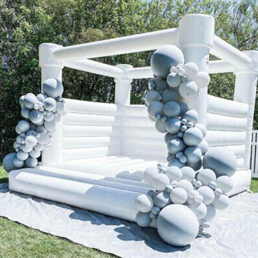 YARD 13X13ft White Bounce House Commercial Use Inflatable House Wedding