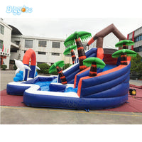 YARD Rainforest Bounce House Inflatable Summer Water Pool Slide PVC Material with Blower