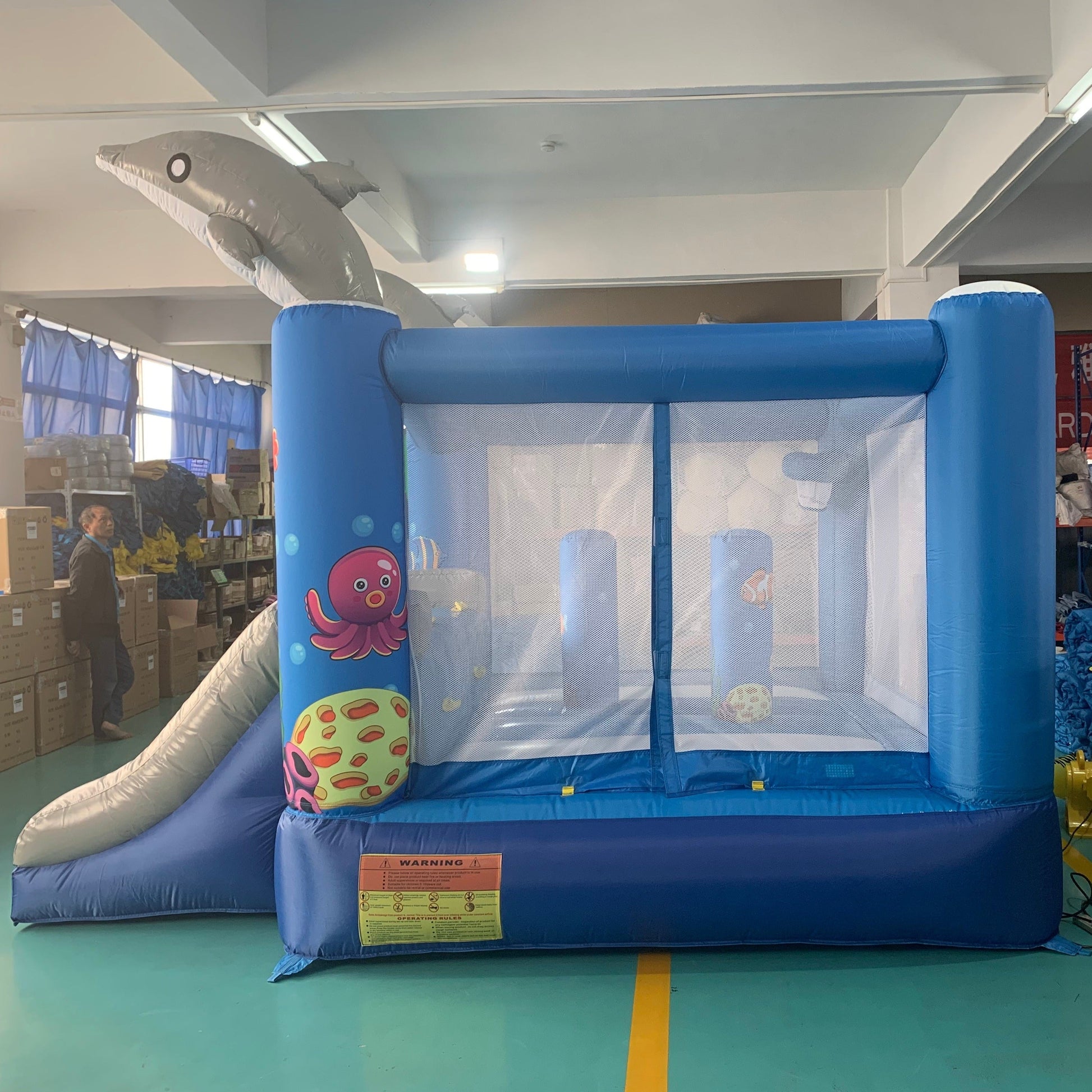 YARD Dolphin Inflatable Jumping House for Child