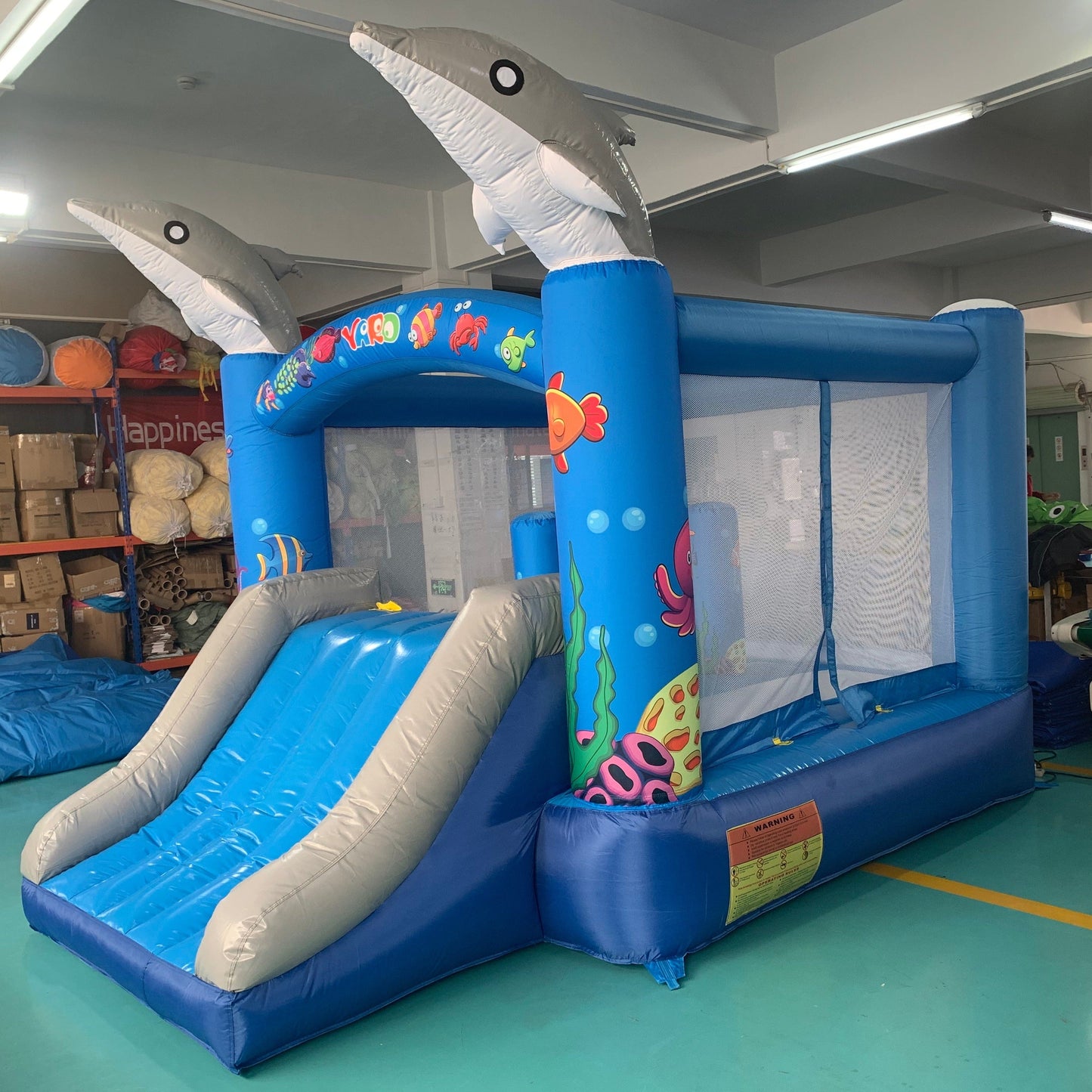 YARD Dolphin Inflatable Jumping House for Child