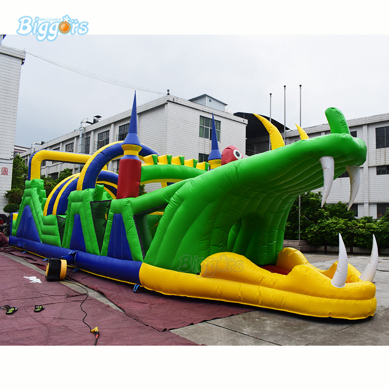 YARD Crocodile Bounce House Inflatable Obstacle Course Game