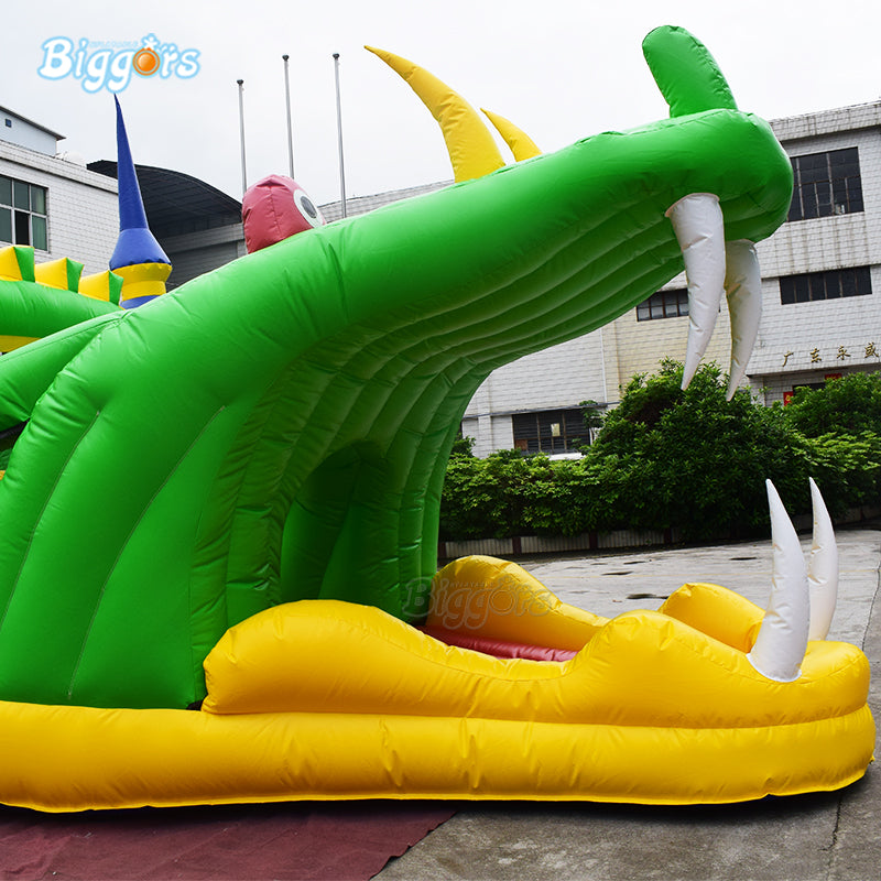 YARD Crocodile Bounce House Inflatable Obstacle Course Game