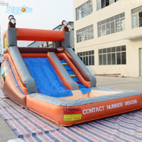 YARD Splashing Inflatable Water Pool Slide Bounce House  PVC Material for Outdoor with Blower