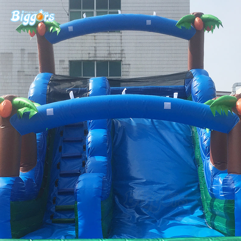 YARD Jungle Inflatable Pool Water Slide with Blower PVC Material for Commercial Use