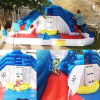 YARD 8033 Shark inflatable water slide bounce house - Yardinflatable