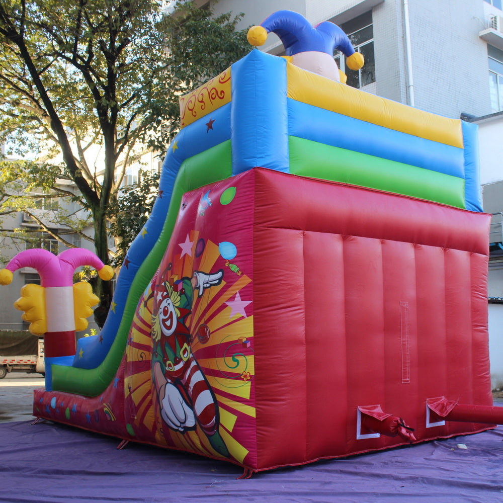 YARD Happy Clown Inflatable Slide Bouncer PVC Material