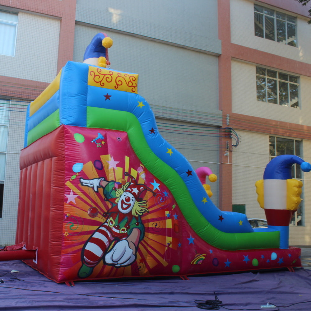 YARD Happy Clown Inflatable Slide Bouncer PVC Material