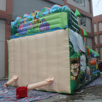 YARD Happy Jungle Animals Bounce House Inflatable Slide