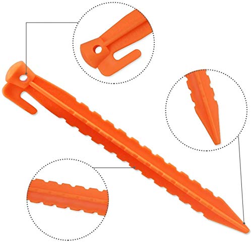 YARD Bounce house play tent stakes 9" PP material - Yardinflatable