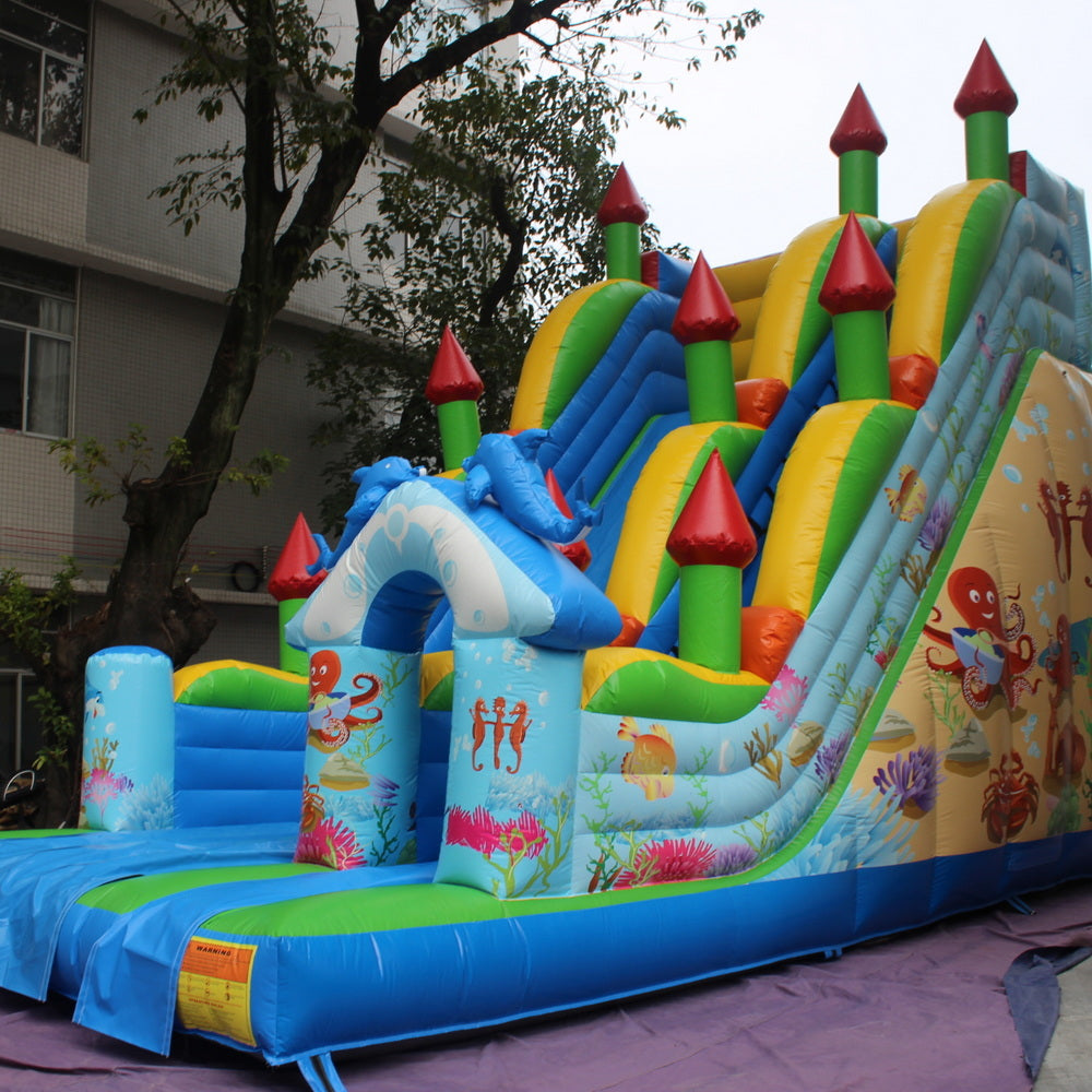 YARD Ocean Commercial  Bounce House Inflatable Slide