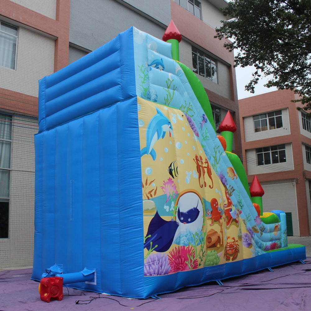 YARD Ocean Commercial  Bounce House Inflatable Slide
