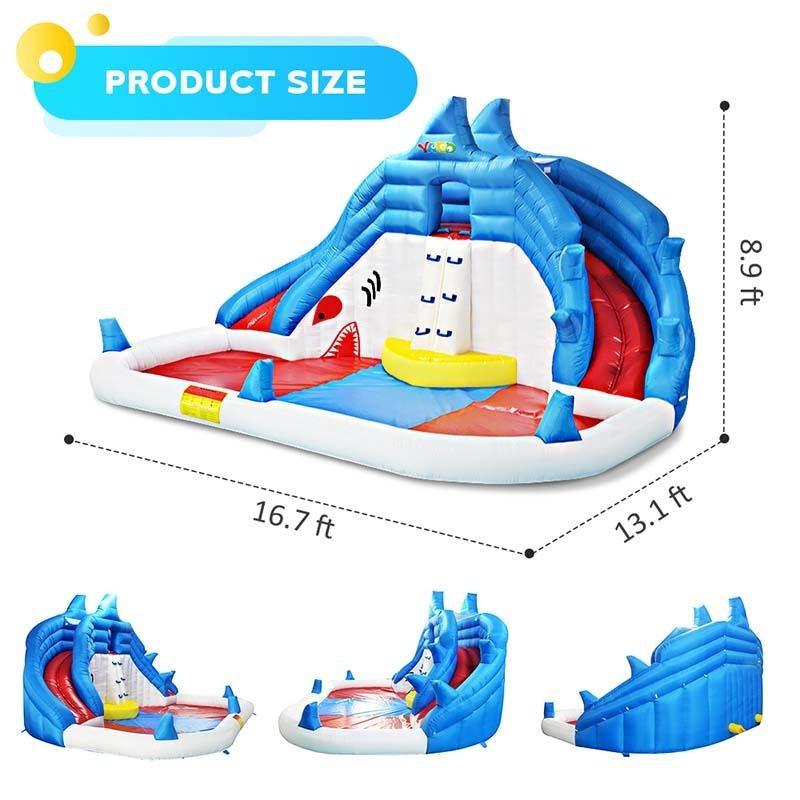 YARD 8033 Shark inflatable water slide bounce house - Yardinflatable