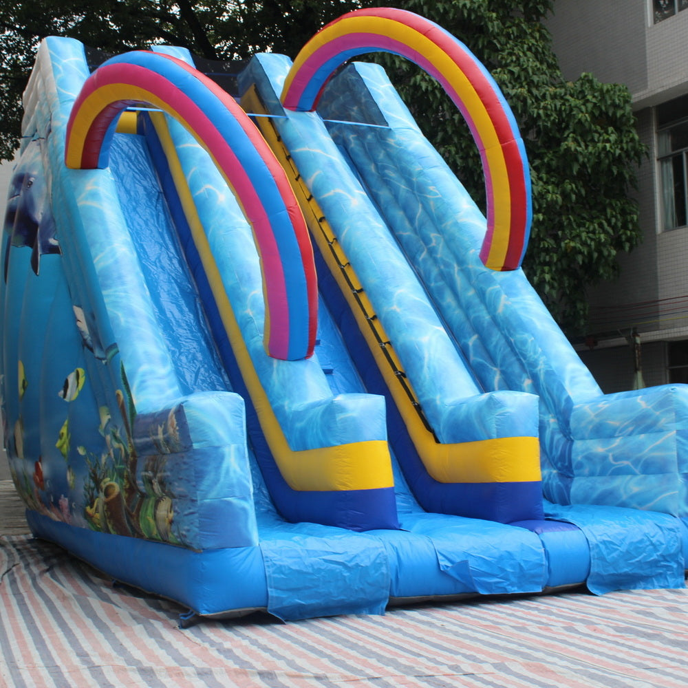 YARD Commerical Ocean Inflatable Double Slide for Rental Business