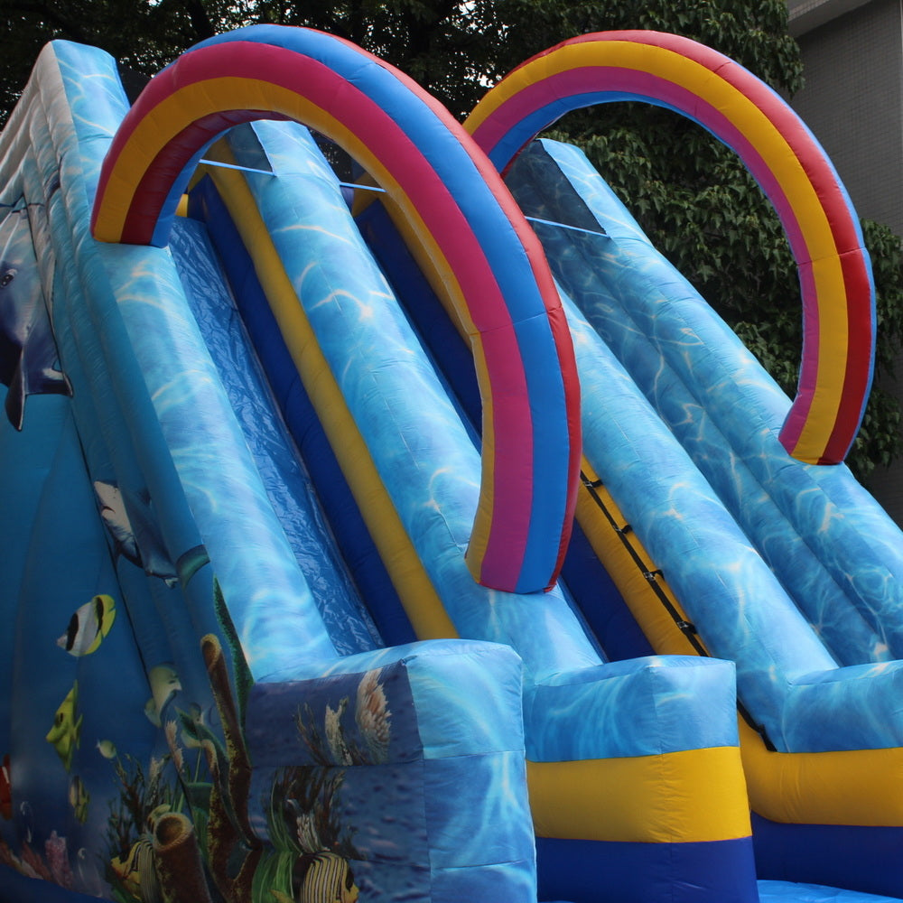 YARD Commerical Ocean Inflatable Double Slide for Rental Business
