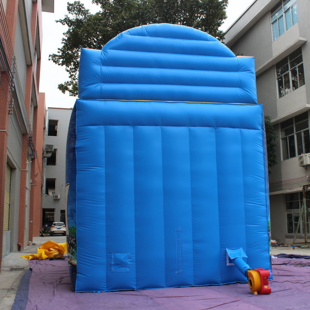YARD Pirate Ship Bounce House Inflatable Big Slide with Blower PVC Material for Commercial Use
