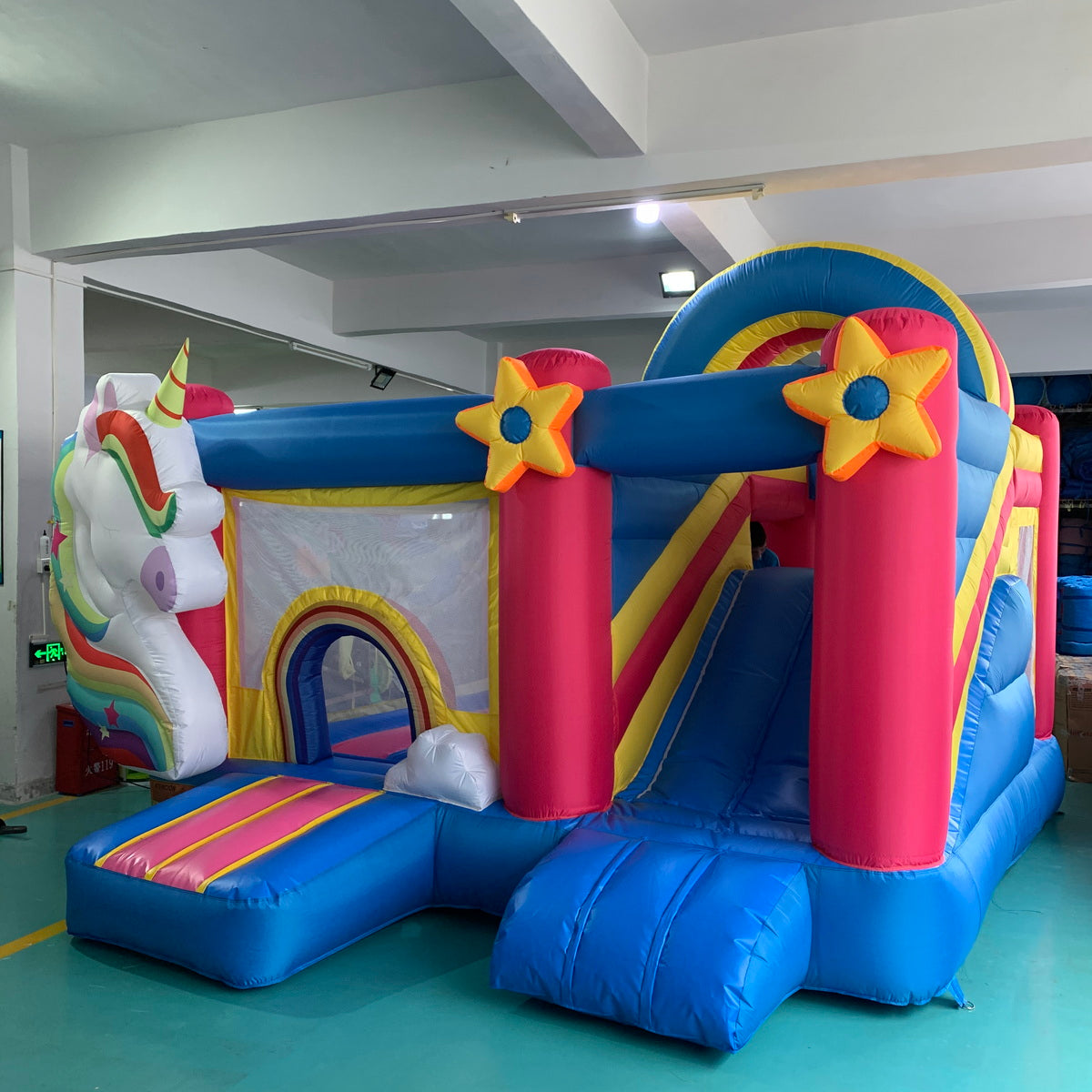 YARD Unicorn Bounce House Inflatable Combo Slide with Blower