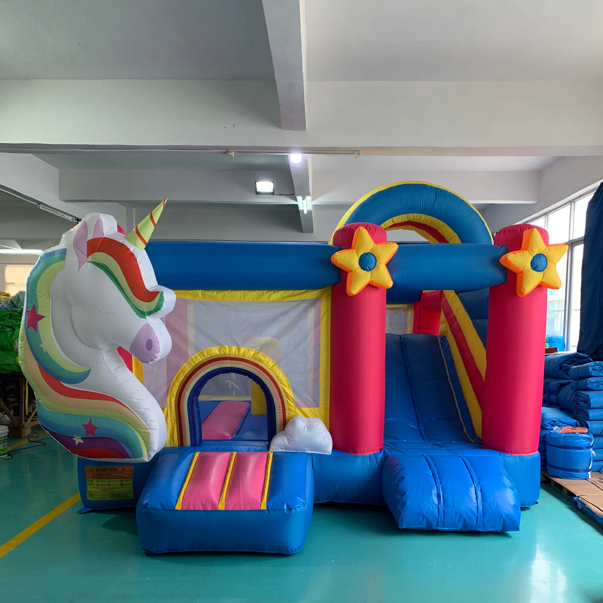 YARD Unicorn Bounce House Inflatable Combo Slide with Blower