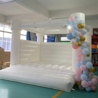 YARD White Wedding Bounce House Inflatable Bouncer with Blower